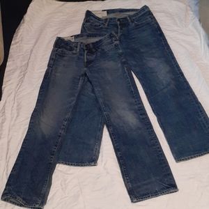 2 pair Boys Abercrombie Jeans size 12